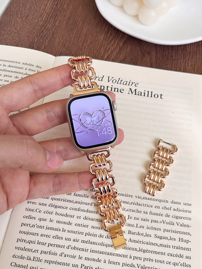 Correa Metálica Universal para Apple Watch 7, 8 y SE con Cierre de Anillo - Image 16