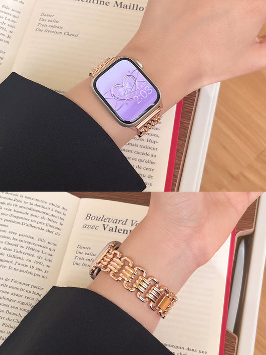 Correa Metálica Universal para Apple Watch 7, 8 y SE con Cierre de Anillo - Image 20