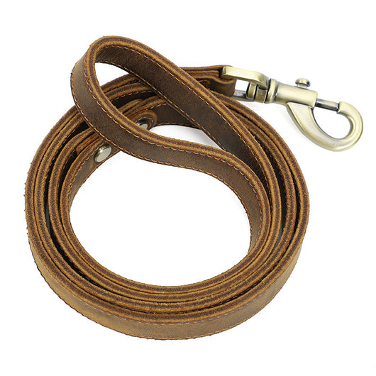 Cuerda de Juego Hecha a Mano Piel Crazy Horse para Perros - Image 10