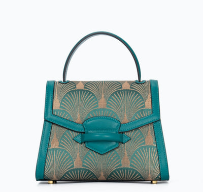 Bolso de Cuero con Bordados de Estilo Chino Tradicional - Image 6