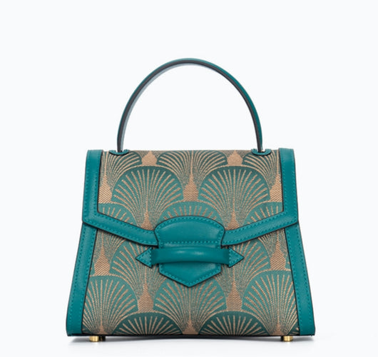 Bolso de Cuero con Bordados de Estilo Chino Tradicional - Image 6