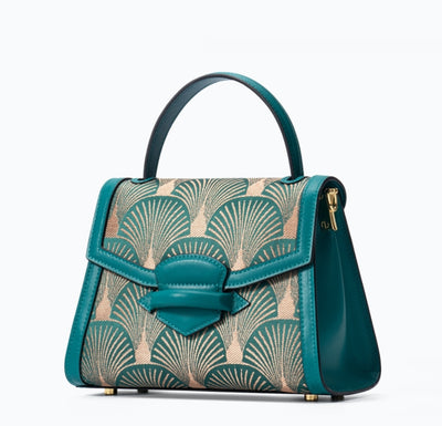 Bolso de Cuero con Bordados de Estilo Chino Tradicional - Image 7