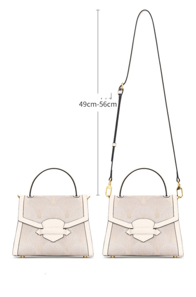 Bolso de Cuero con Bordados de Estilo Chino Tradicional - Image 9