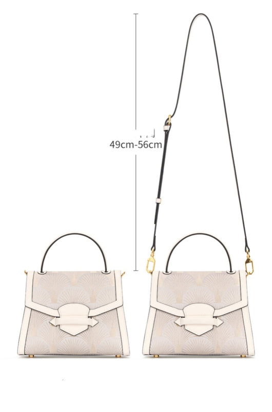 Bolso de Cuero con Bordados de Estilo Chino Tradicional - Image 9