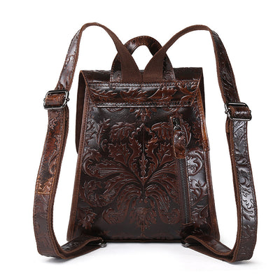 Mochila Vintage con Relieve Embosado - Image 5