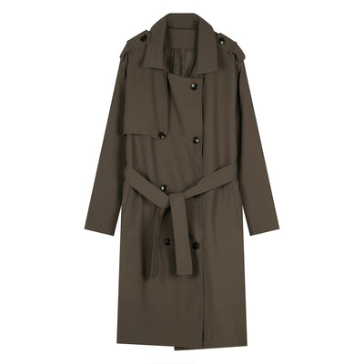 Gabardina Cruzada para Hombre con Cinturón Integrado - Image 5