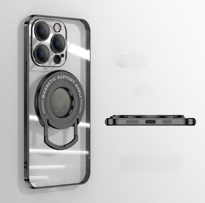 Funda Magnética iPhone 15 con Soporte Invisible - Protección Transparente y Elegante - Image 12