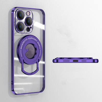 Funda Magnética iPhone 15 con Soporte Invisible - Protección Transparente y Elegante - Image 13