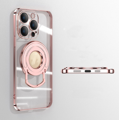 Funda Magnética iPhone 15 con Soporte Invisible - Protección Transparente y Elegante - Image 14
