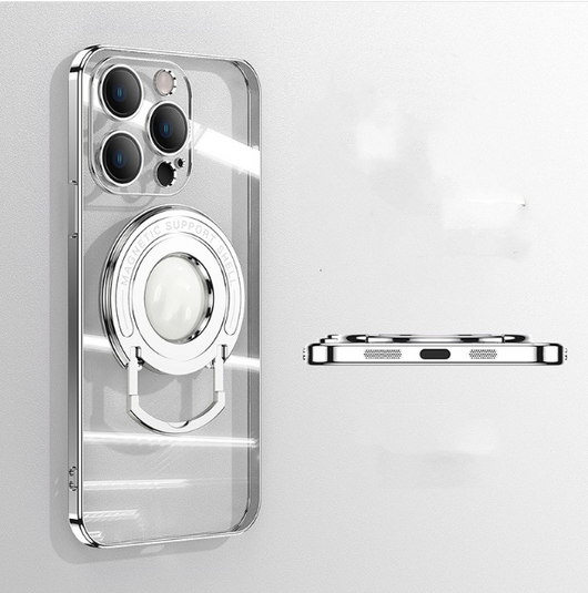 Funda Magnética iPhone 15 con Soporte Invisible - Protección Transparente y Elegante - Image 16