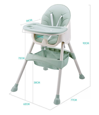 Silla de Comedor Infantil Ajustable y Portátil en Polipropileno - Image 6