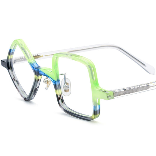 Vasos Cuadrados con Diseño Patchwork Esmerilado - Image 5
