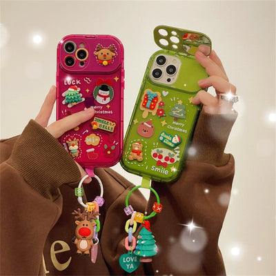 Funda para Teléfono con Colgante de Muñeco Navideño 3D - Image 10