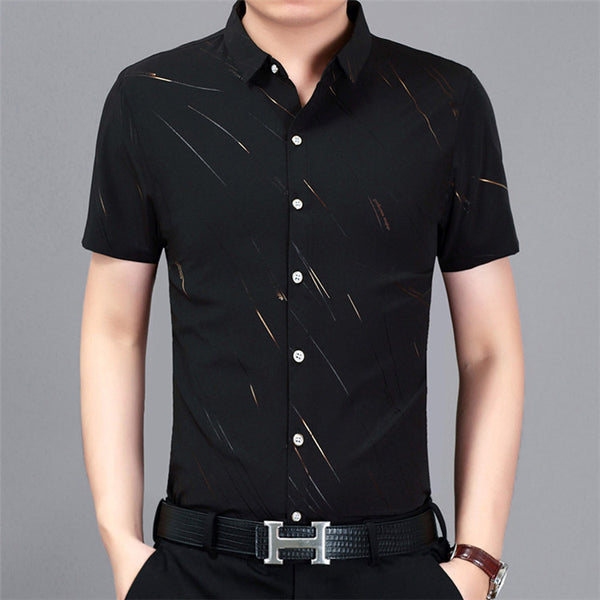 Camisa de Algodón de Manga Corta