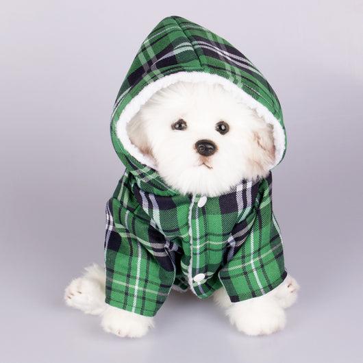 Suéter a Cuadros con Capucha para Perros - Image 11