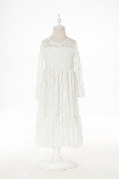 Vestido Princesa con Encaje y Estampado de Rosas - Image 4