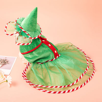 Traje de Falda Gauza Verde para Perros - Ropa Festiva Adorable - Image 11