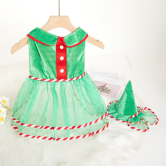 Traje de Falda Gauza Verde para Perros - Ropa Festiva Adorable - Image 13