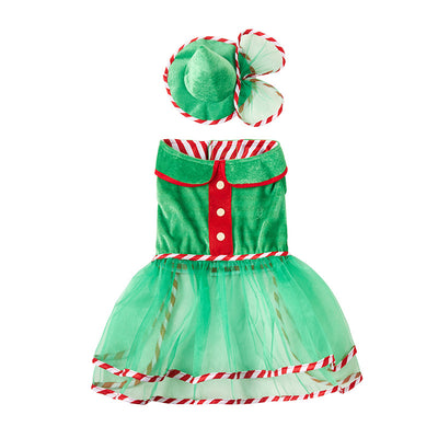 Traje de Falda Gauza Verde para Perros - Ropa Festiva Adorable - Image 15