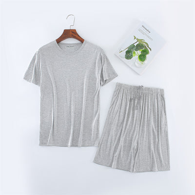 Conjunto de Pijama Modal para Hombre - Camiseta y Shorts - Image 14