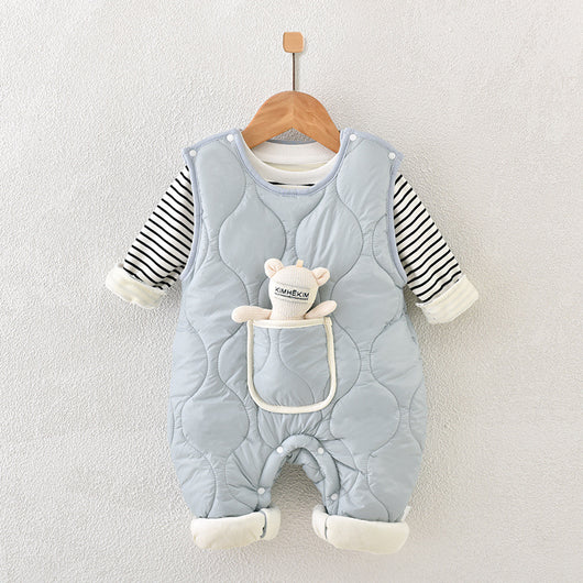 Conjunto de Abrigo de Algodón para Bebé con Forro Polar Acolchado - Image 6