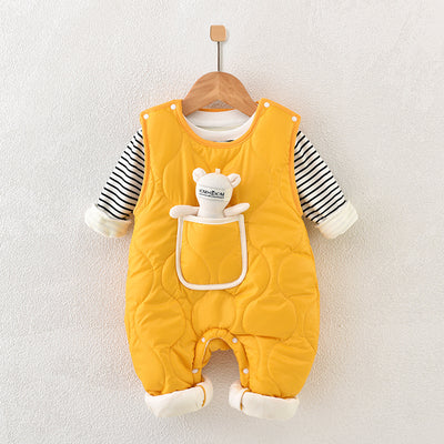 Conjunto de Abrigo de Algodón para Bebé con Forro Polar Acolchado - Image 8