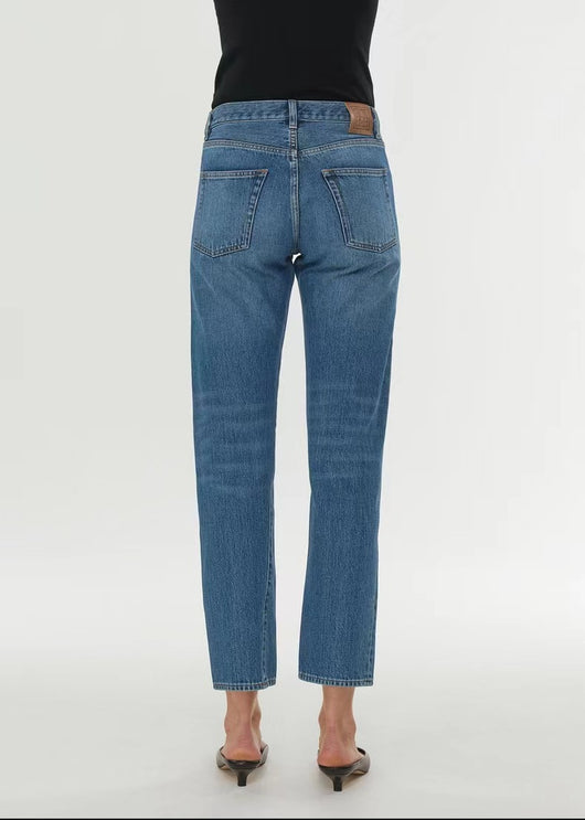 Jeans Tiro Alto Elásticos Retorcidos Cortos Estilo Europeo - Image 13
