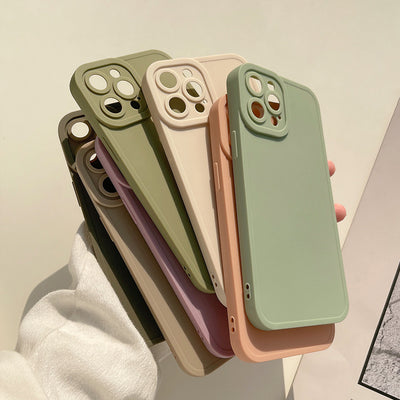 Funda de Teléfono Silicona Mate Color Sólido - Image 8