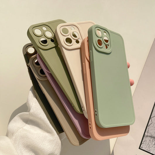 Funda de Teléfono Silicona Mate Color Sólido - Image 8