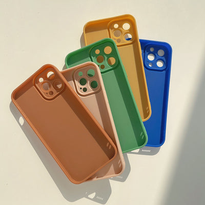 Funda de Teléfono Silicona Mate Color Sólido - Image 11