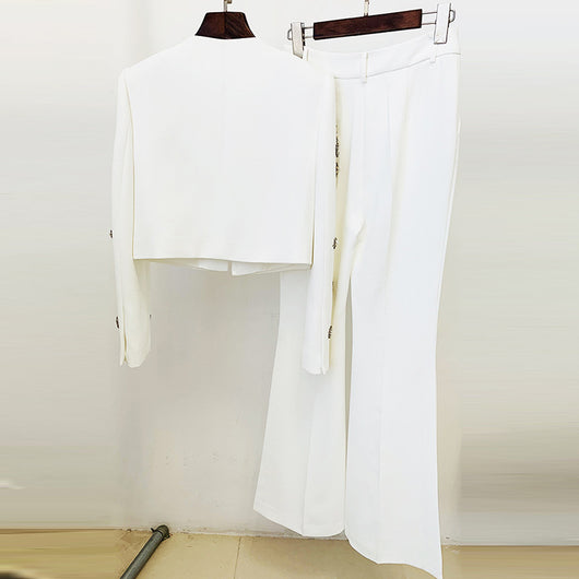 Conjunto Retro Chaqueta y Pantalón Acampanado - Image 19