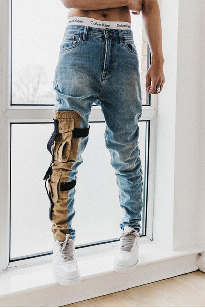 Jeans Desgastados con Detalles de Trabajo - Image 3