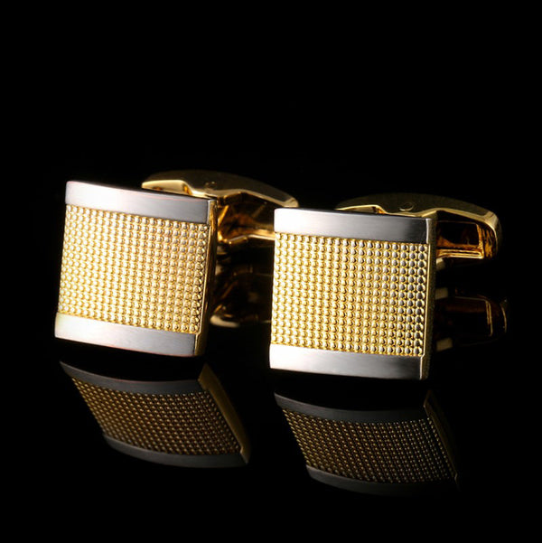 Gemelos de Oro para Hombre - Botones de Puño Elegantes para Camisas de Traje