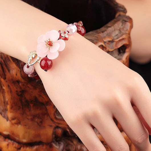 Pulsera de Turmalina Floral Clásica - Image 2