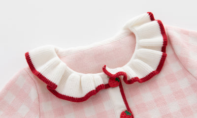 Conjunto de Cardigan y Falda Escocesa de Algodón para Niña 1-3 Años - Image 9