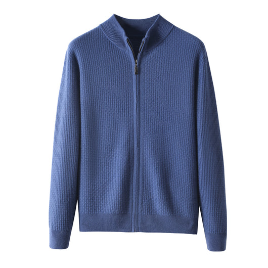 Cardigan con Cuello Alto y Cierre de Cremallera para Hombre - Image 10