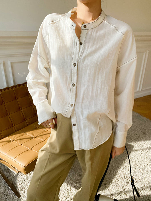 Camisa Suelta para Mujer - Diseño Simple Otoño - Image 11