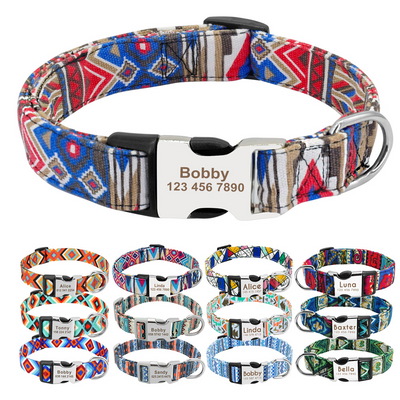 Collar Ajustable para Perros y Gatos con Placa de Identificación Personalizada - Image 37