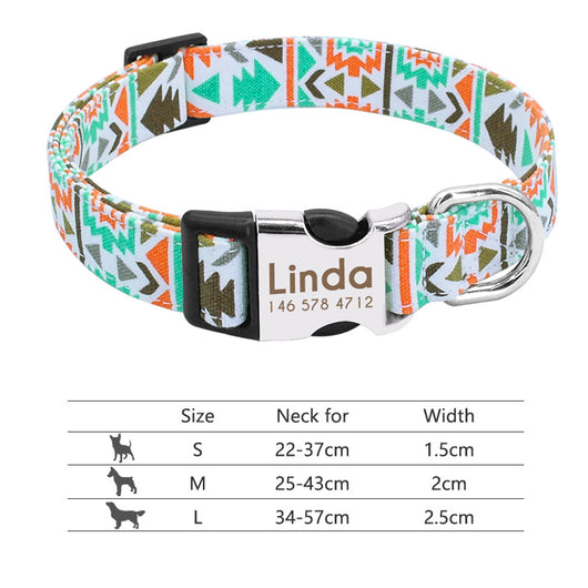 Collar Ajustable para Perros y Gatos con Placa de Identificación Personalizada - Image 41