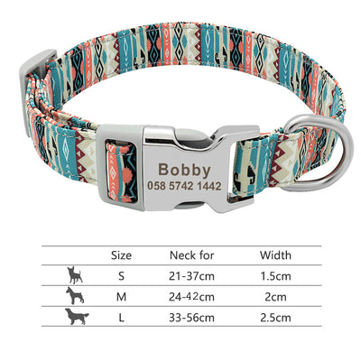 Collar Ajustable para Perros y Gatos con Placa de Identificación Personalizada - Image 44
