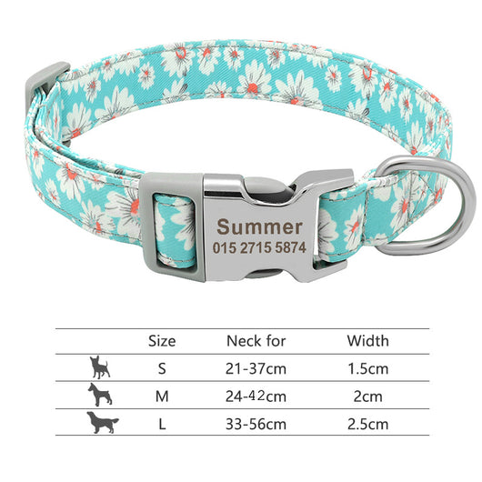 Collar Ajustable para Perros y Gatos con Placa de Identificación Personalizada - Image 45