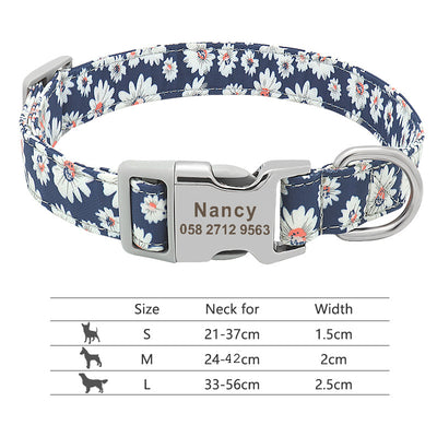 Collar Ajustable para Perros y Gatos con Placa de Identificación Personalizada - Image 46