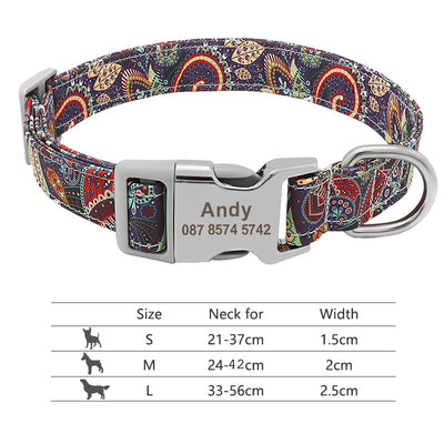 Collar Ajustable para Perros y Gatos con Placa de Identificación Personalizada - Image 48