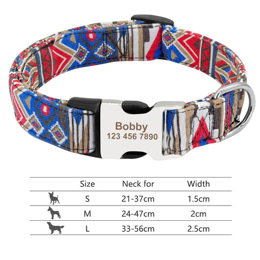 Collar Ajustable para Perros y Gatos con Placa de Identificación Personalizada - Image 55
