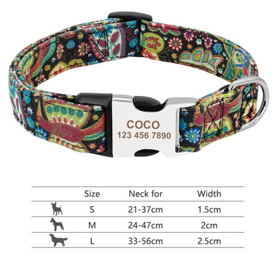 Collar Ajustable para Perros y Gatos con Placa de Identificación Personalizada - Image 58