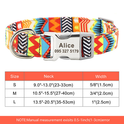 Collar Ajustable para Perros y Gatos con Placa de Identificación Personalizada - Image 62