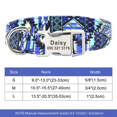 Collar Ajustable para Perros y Gatos con Placa de Identificación Personalizada - Image 63