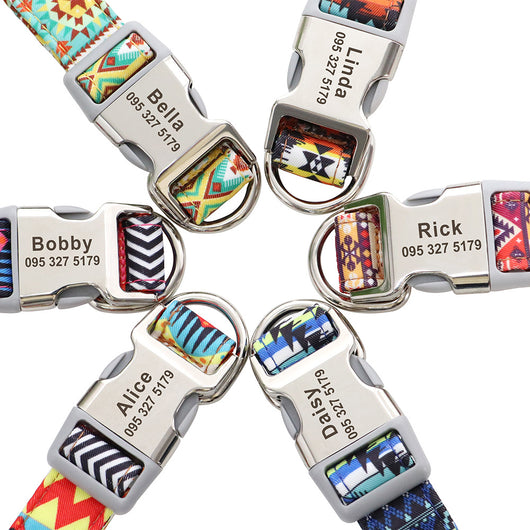 Collar Ajustable para Perros y Gatos con Placa de Identificación Personalizada - Image 69