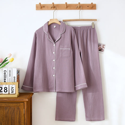 Pijama Largo de Algodón para Hombre y Mujer - Ajuste Cómodo y Suelto - Image 10