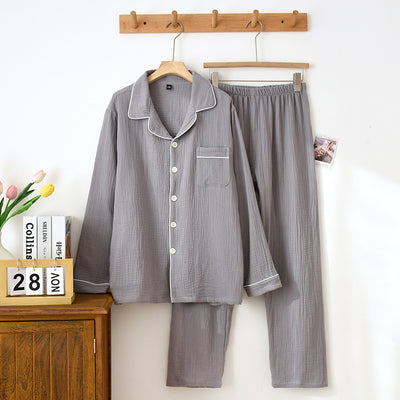 Pijama Largo de Algodón para Hombre y Mujer - Ajuste Cómodo y Suelto - Image 11